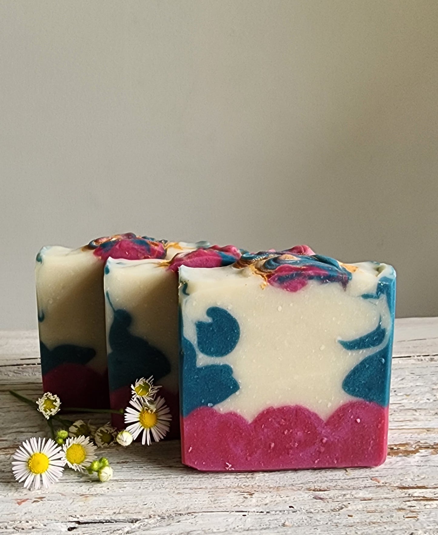 Magenta Dahlia & Woods Cold Processed Soap