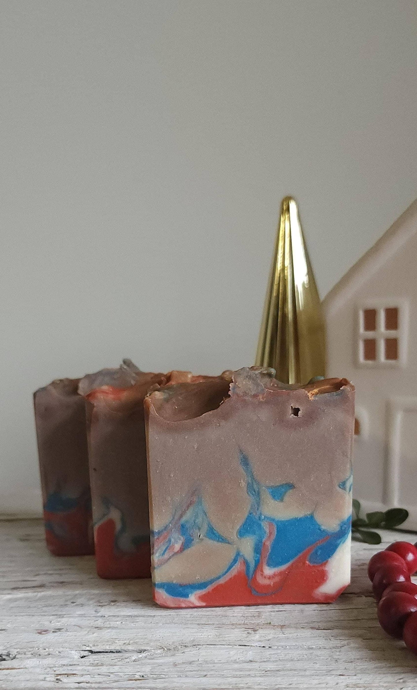 Summer in December Artisan Soap: Salted Caramel Pistachio Scent