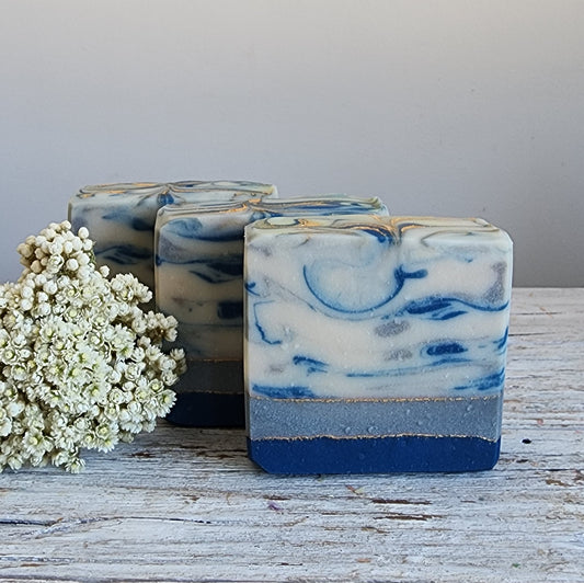 Blue Winter Sky Cold Processed Soap || Bath and body || Gifts under 10 ||