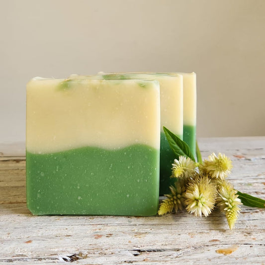 Eucalyptus Cotton Cold Process Soap: Artisan Peppermint Scent