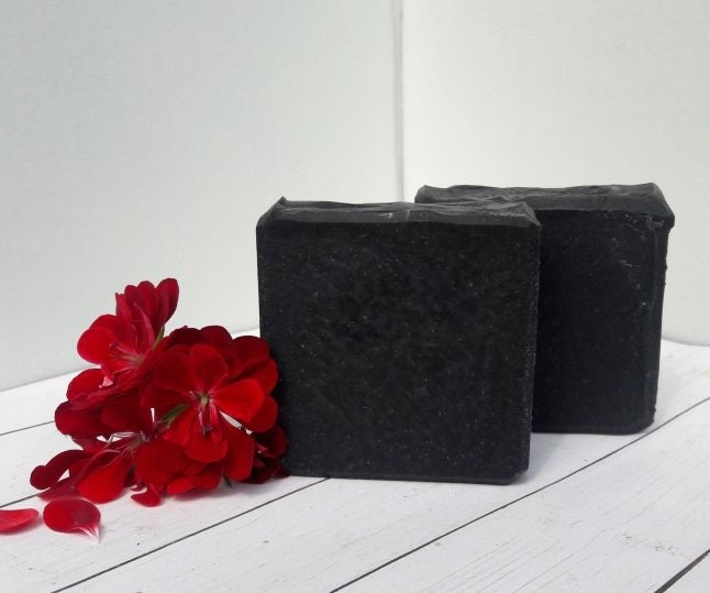 Charcoal Facial Bars |  Shaving soap | gifts under 5 | bath and body | black soap |