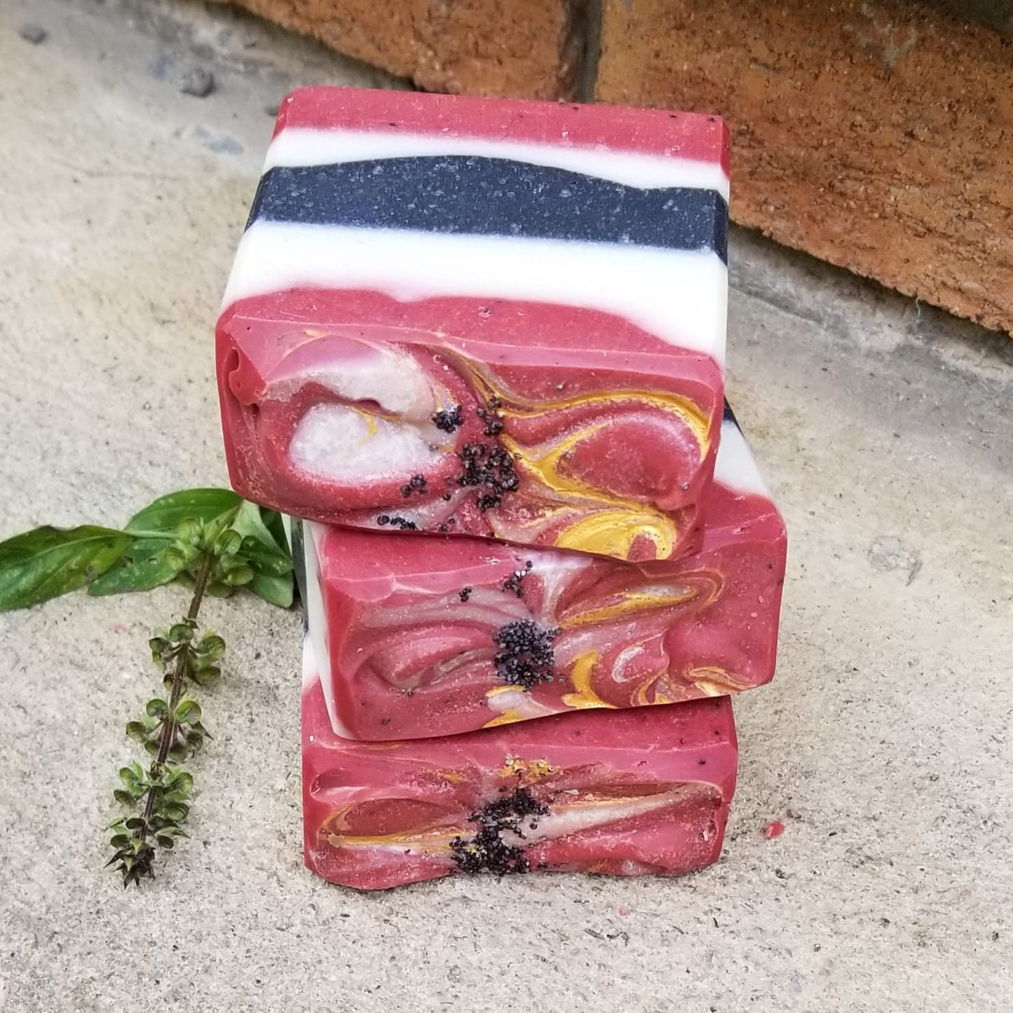 Peppered Poppies Cold Process Soap
