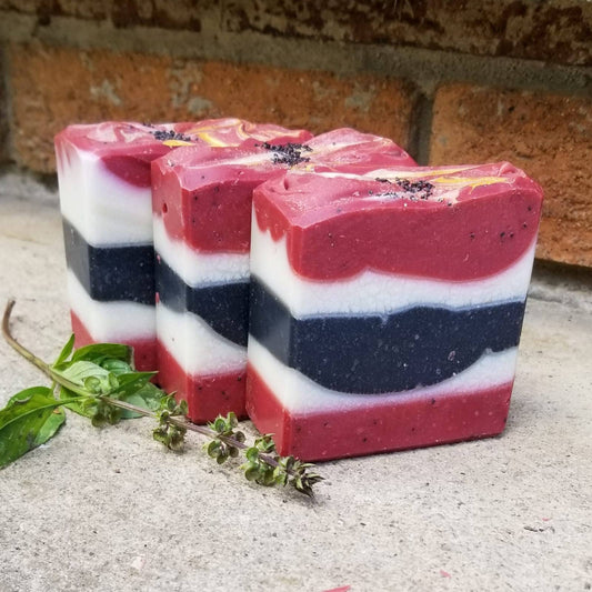 Peppered Poppies Cold Process Soap