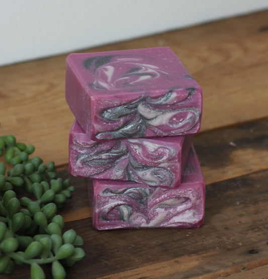 Black Raspberry Vanilla handmade soap || gifts under 30 || all occasion gift
