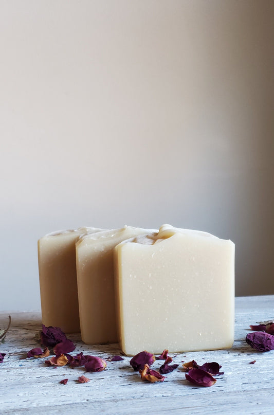 Unscented Cold Process Soap: Honey Coconut Milk Artisan Bar