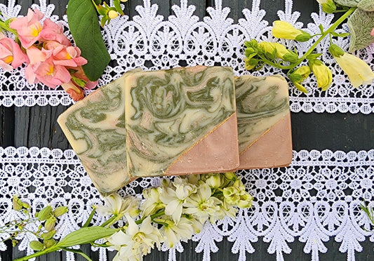 Oakmoss and Wild Verbena Cold Processed Soap || gifts under 10 || handmade soap
