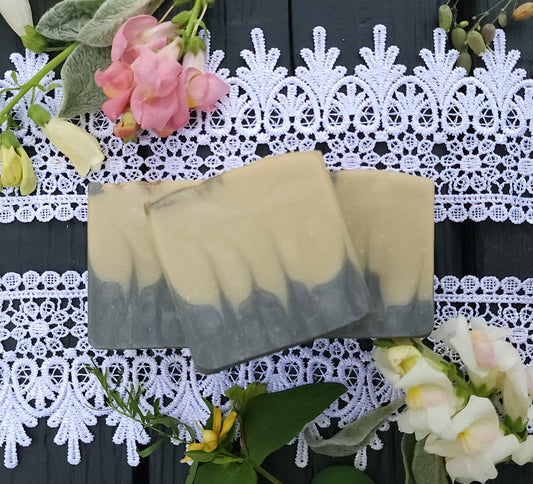 Silver Sparkle Cold Processed Soap || gifts under 10 || handmade soap