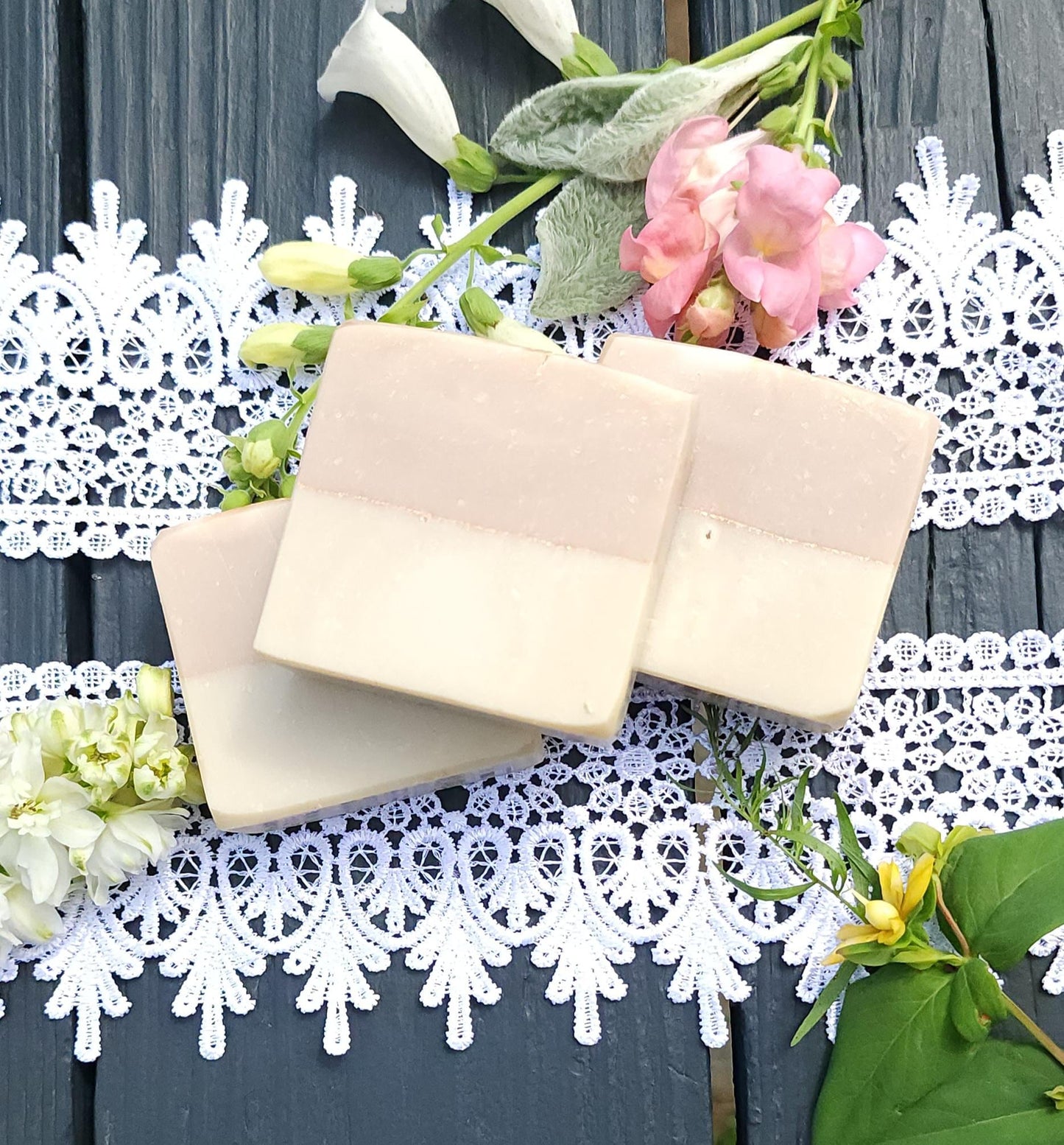 Waterlily and White Musk Cold Processed Soap || gifts under 10 || handmade soap