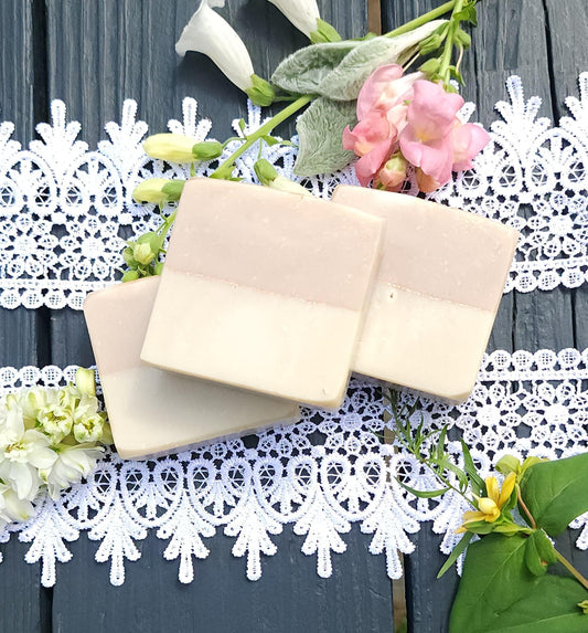 Waterlily and White Musk Cold Processed Soap || gifts under 10 || handmade soap