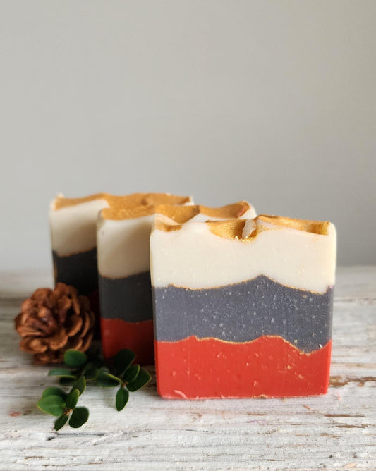 Holiday Sparkle Cold Processed Soap || Bath and body || Gifts under 10 ||